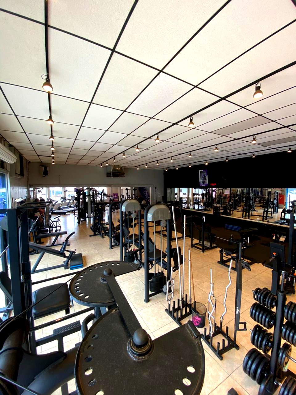 Vista geral da academia